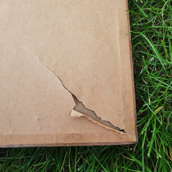 Vintage Handmade Abstract Dried Floral Wood Framed Art - Picture 9 of 9